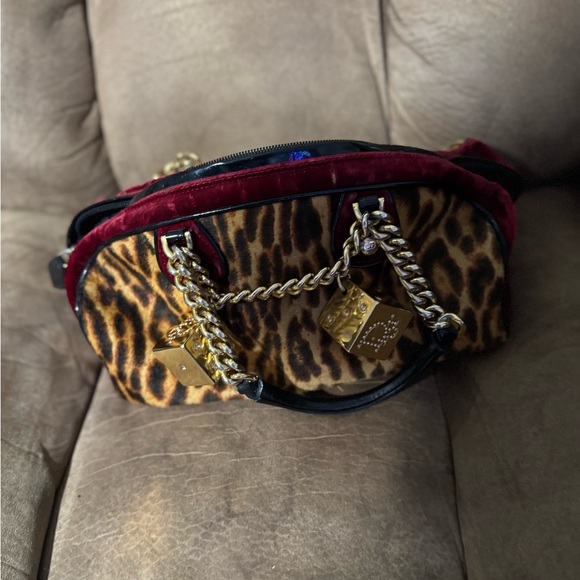 Dior Animal Print Bag with Gold Accents - Picture 3 of 5